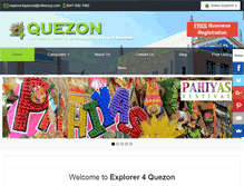 Tablet Screenshot of explorer4quezon.com